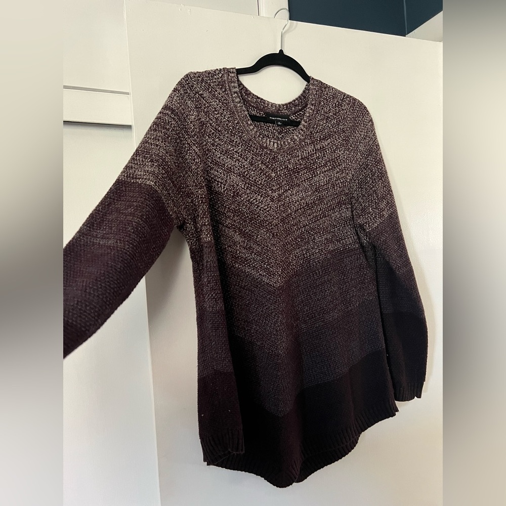 Fortune + Ivy purple ombre sweater